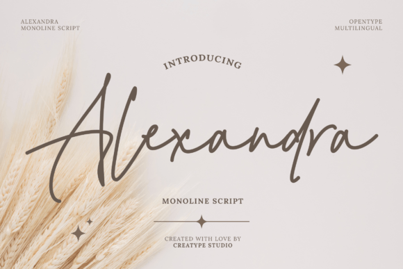 Alexandra: An Elegant Handwritten Font for Sophisticated Design
