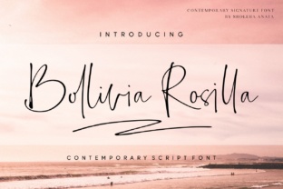Bollivia Rosilla: The Script Font for Elegant Design
