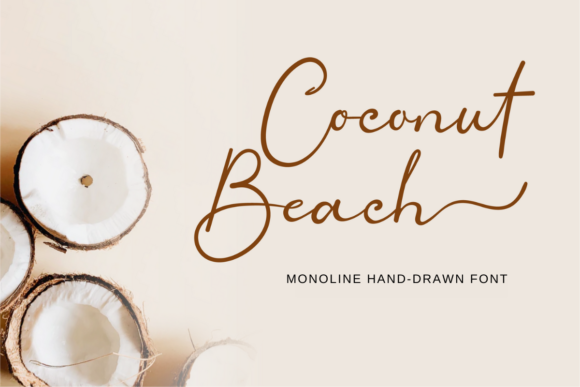 Coconut Beach: A Monoline Font with Timeless Elegance