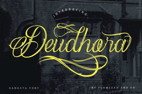 Deudhora: The Elegant Script for Authentic Design
