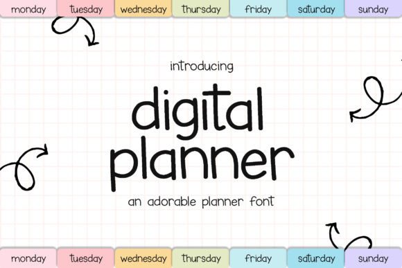 Digital Planner: A Handwritten Font with Authentic Charm