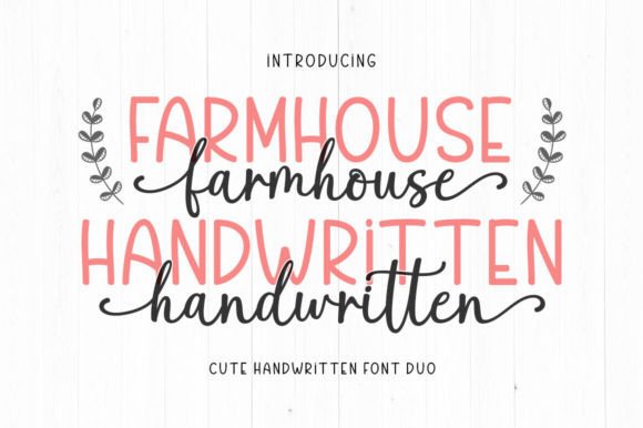 Farmhouse Handwritten: A Charming Font Duo for Authentic Design