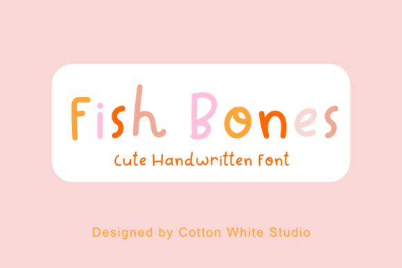 Fish Bones: A Handwritten Font with Genuine Character