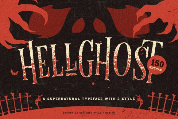 Hellghost: A Display Font for Fearless Halloween Design