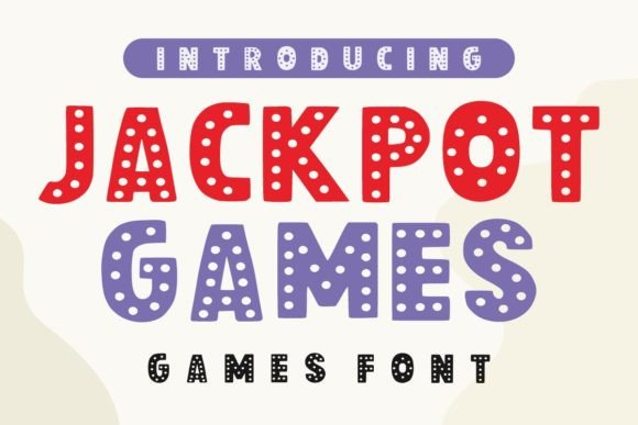 Jackpot Games: A Playful Display Font for Creative Projects