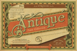 Renaissance Garden: A Layered Display Typeface for Vintage Design