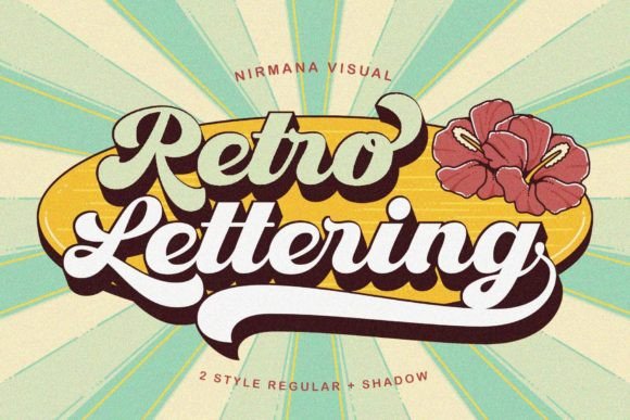Retro Lettering: A Cool Display Font for Bold Projects