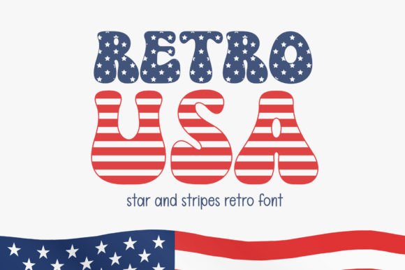 Retro Usa: A Patriotic Typeface for Bold American Designs
